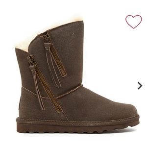 NEW Bearpaw Distressed Mimi Chestnut Boots Size 8